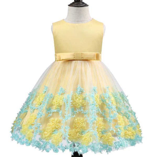 

2021 little mermaid clothing baby girl dress baptism dress for girl clothes infant colorful scales princess birthdays dresses, Red;yellow
