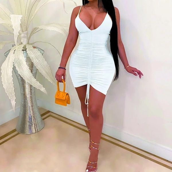 

bodycon short dress woman summer tight dresses night club strapless off shoulder white women deep v-neck mini casual, Black;gray