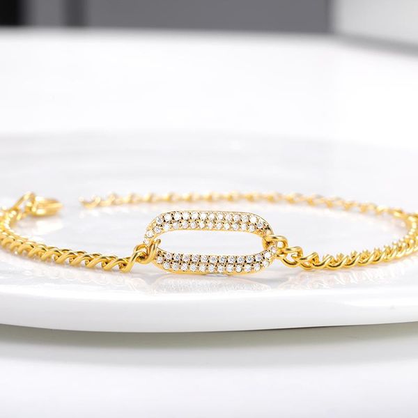

charm bracelets vintage zircon geometry riding whip chain bracelet for cuban punk men women exaggerated metal jewelry round shiny full cryst, Golden;silver