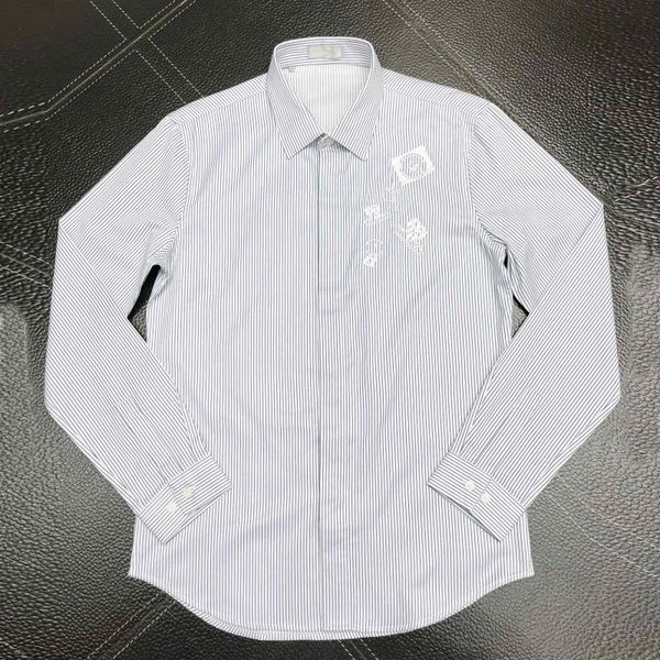 

men's dress shirts brand design shirt men casual slim striped male long sleeve cotton chemise homme plus size camisas withe table, White;black