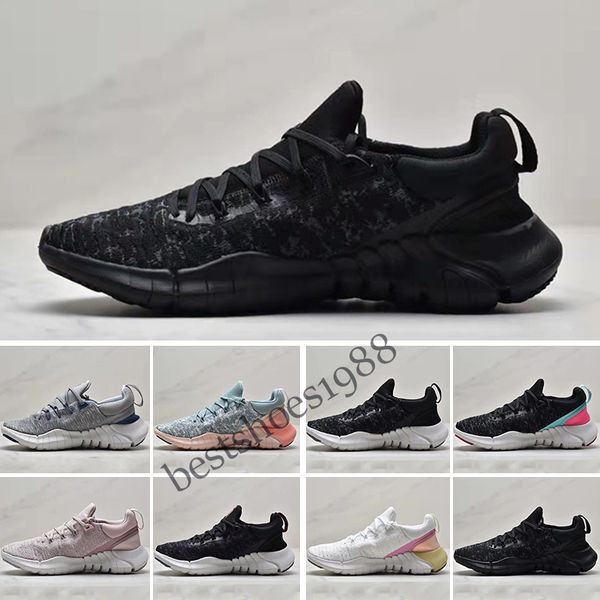 

rn 5.0 knit casual shoes 5.0 men and women shock absorption fashion designer trainers sports sneakers 36-45, Black