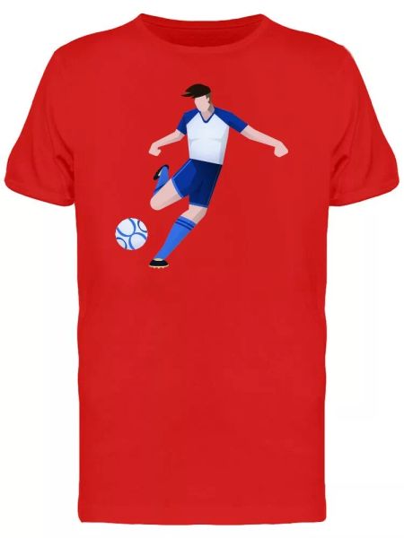 

Soccer Doodle About To Kick Tee Men's -Image by Shutterstock, White;black