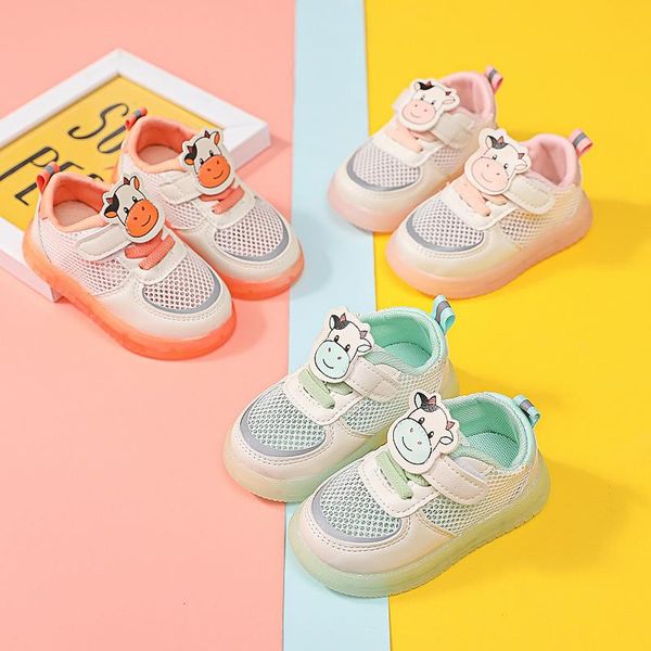 

insole 11.5-13.5cm baby toddler shoes jelly bottom mesh cartoon casual athletic & outdoor, Black