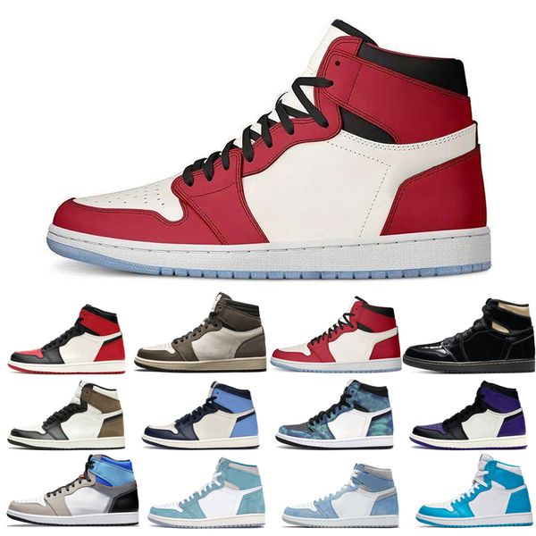

2022l jumpman 1s basketball shoes men's turbo green hyper royal unc dark mocha tie dye court purple bred toe cactus jack shadow popular