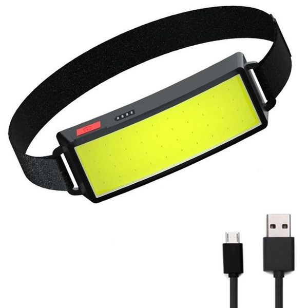 

headlamps 12000lm cob led headlamp portable usb rechargeable mini headlight with built-in battery head lamp torch