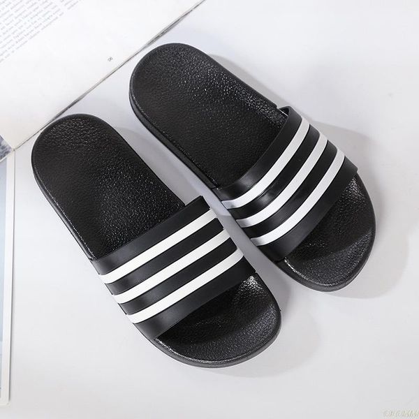

slippers men's eva men shoes women couple flip flops soft black and white stripes casual summer male chaussures femme