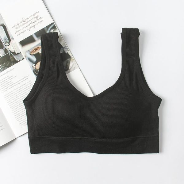 

bras seamless sports bra women fitness tube solid color running gym crop push up sport, Red;black