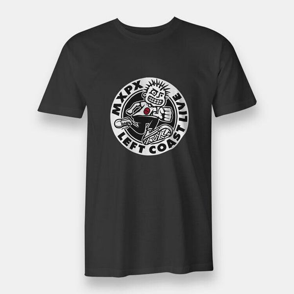 

mxpx circle punk lcp men's t-shirt black, White;black