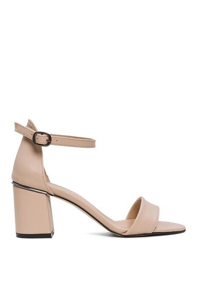 

heels sandals beige-papilon, Black