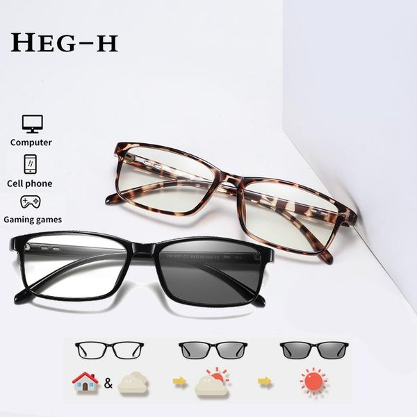 

sunglasses heg-h 2021 blue ray computer pochromic glasses men women screen radiation eyewear office gaming light goggle uv blocking, White;black