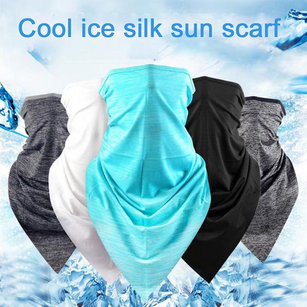 

scarves triangle sport fabric hiking face cover breathable fishing cycling scarf for men women, Blue;gray