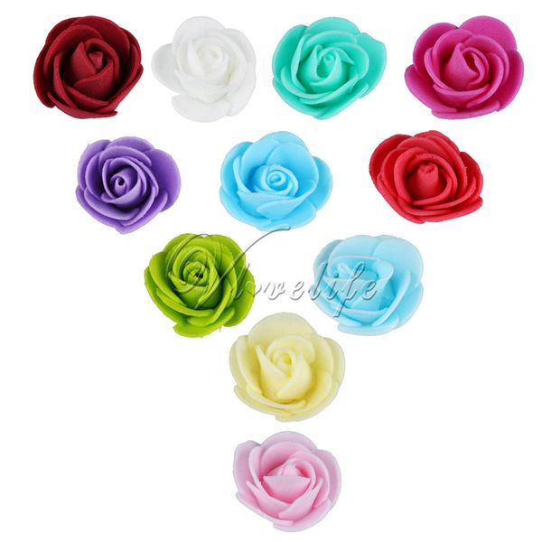 

500pcs/bag pe foam rose flower head artificial rose handmade diy wedding home decoration festive & party plies 3cm