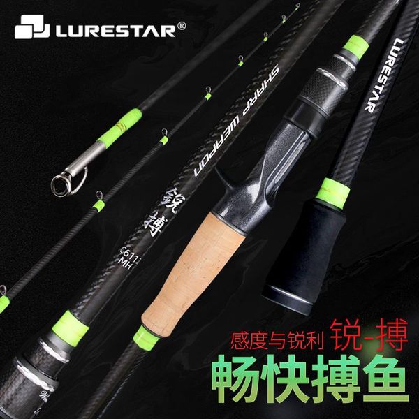 

lurestar sharpweapon 6ft bass lure fishing rod high carbon m ml mh spinning 4 model tackle boat rods