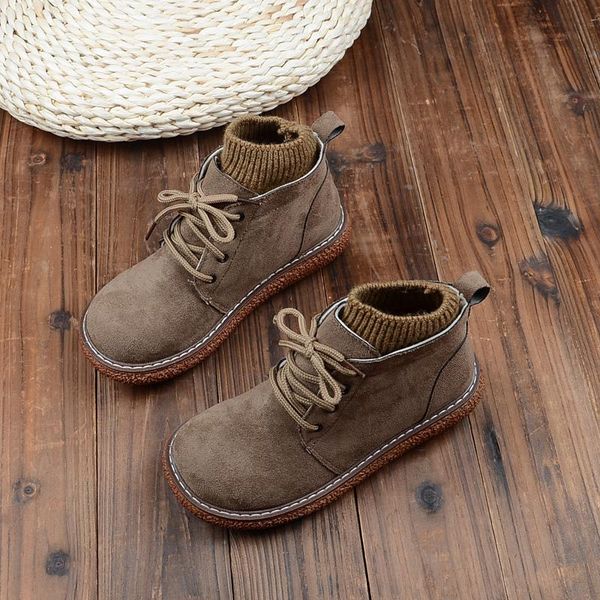 

japanese original boots british style retro big head doll shoes mori muffin thick-sole casual ankle women's, Black