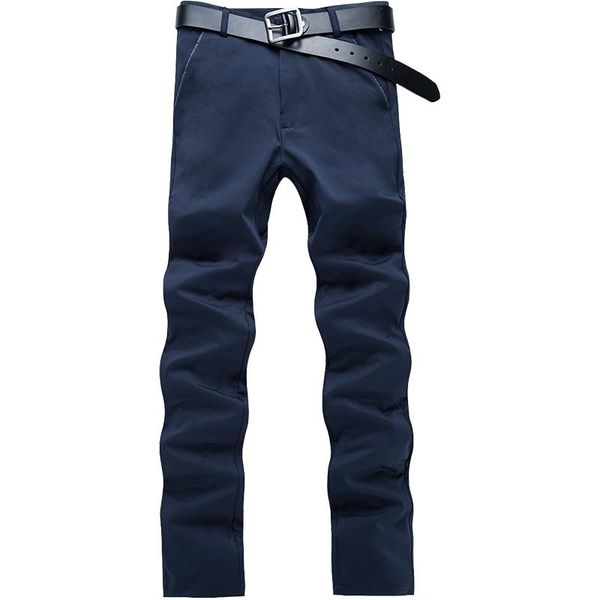 

spring bodybuilding pants slim fit business fashion cargo men casual mens pantaloni uomo da men's, Black