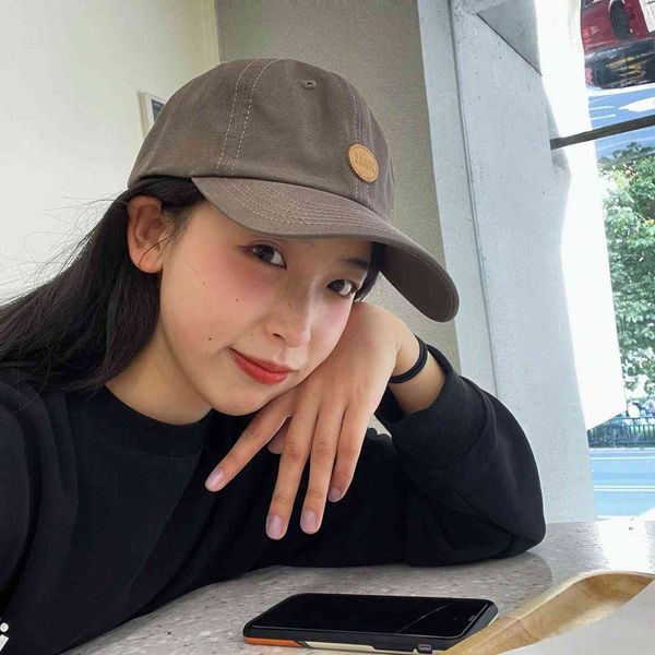 

liangfang 21ss is versatile in all seasons, new style of foreign style in spring and summer, grey coffee color, washed cotton small round, Blue;gray