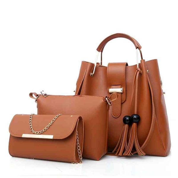 2021 Fashion Cheap Price Lady Handbag Women Bag Set Pu Handbags 4 pezzi in 1 set