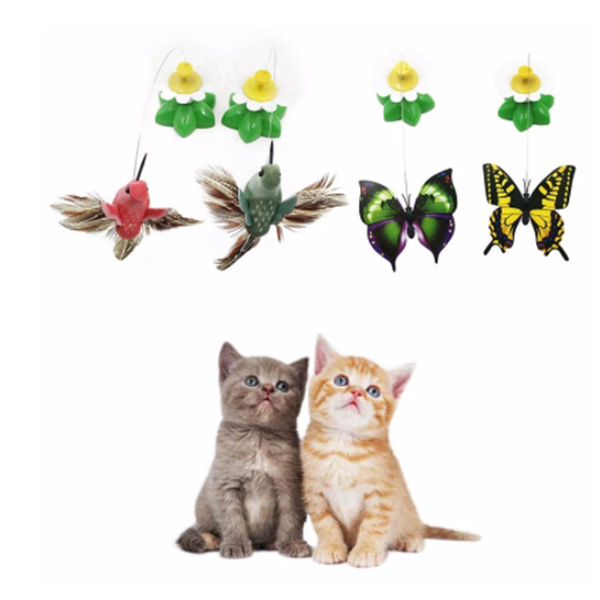 

cat toys electric rotating funny stick flying butterfly bird pet for kitten intelligence