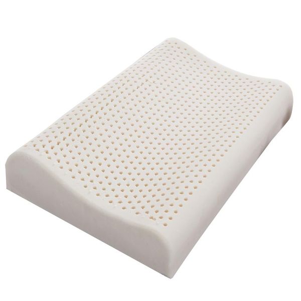

pillow 100% natural latex neck ergonomic comfort wave b-shape support