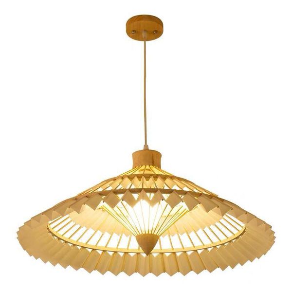 

chinese bamboo pendent lamps umbrella shape hanglamp el teahouse indoor lighting living room bedroom chandelier pendant