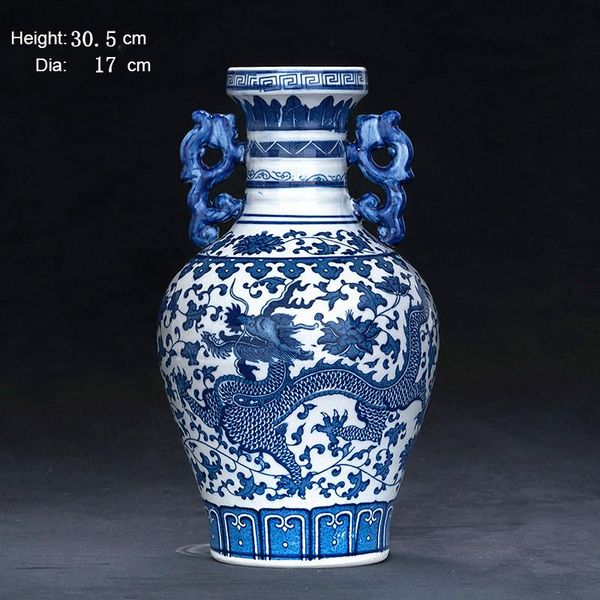 

ceramic vase vintage blue and white porcelain vases for decor retro table decoration home art