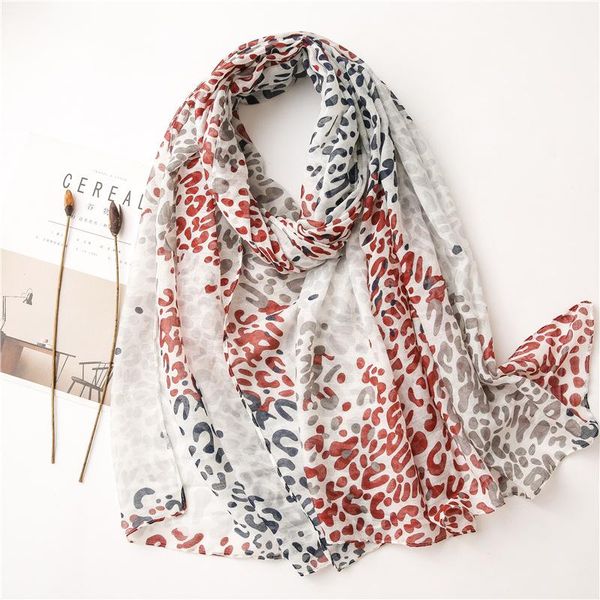 

scarves autumn leopard viscose scarf extra large shawl wrap women travel wraps head, Blue;gray