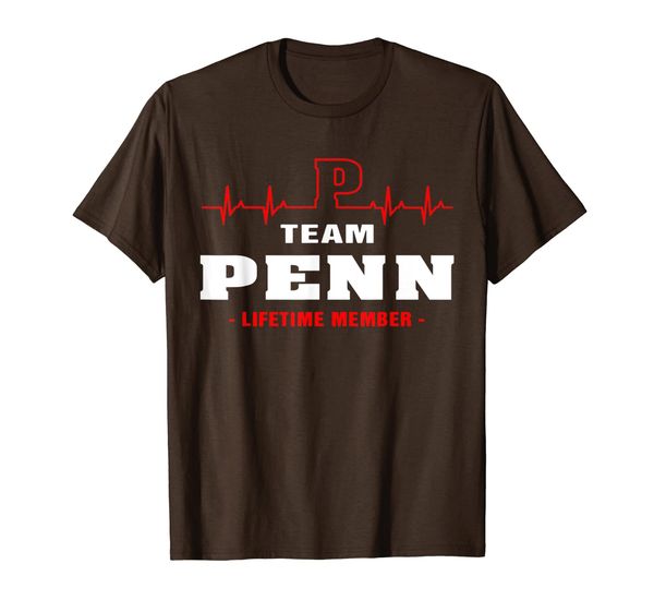 

team penn lifetime member shirt surname, last name gift t-shirt, White;black