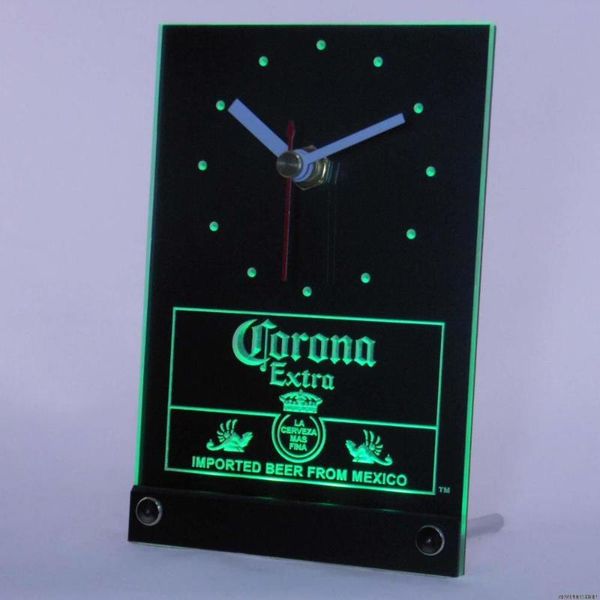 

wall clocks tnc0097 mexican beer 3d led table desk clock