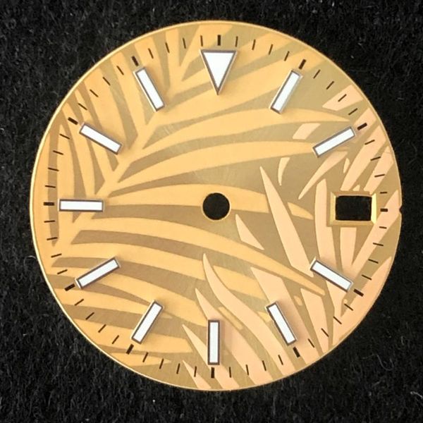 

repair tools & kits watch accessories 28.5mm sterile dial blue scale luminous suitable for japanese nh35 movement
