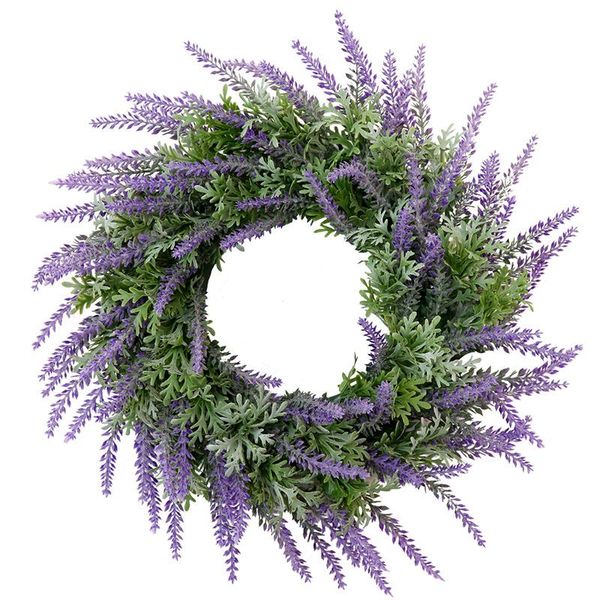 

decorative flowers & wreaths white and purple artificial lavender home farmhouse decor wreath european window display mariage wedding party