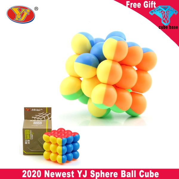 

Yongjun Ball Magic Cubes 3x3 Sphere Ball Cube Magic Cube Round Magnetic Balls 3x3x3 Speed Cube Puzzle Toy