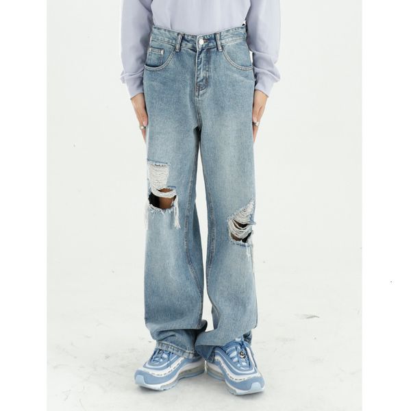 

men's jeans breen trousers, brim pants, high waist brem pants d9sg, Blue