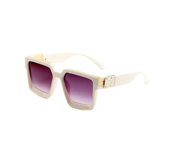 

66s sunglasses men women designer sunglasses millionaire square frame quality outdoor avant-garde wholesale style glasses with case 96006, White;black