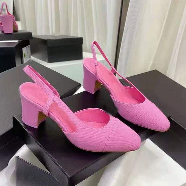 

sandals denim luxury designer women's 2021 blue beach shoes brands female sandalias de las mujeres size 35-42, Black