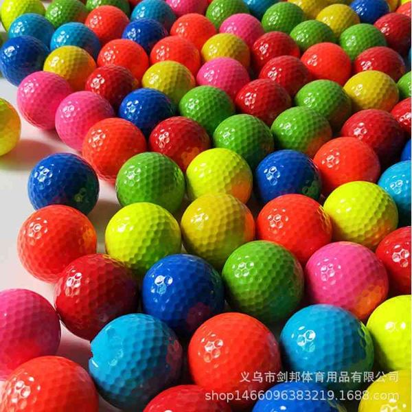 

Color golf practice double blank high elastic gift ball