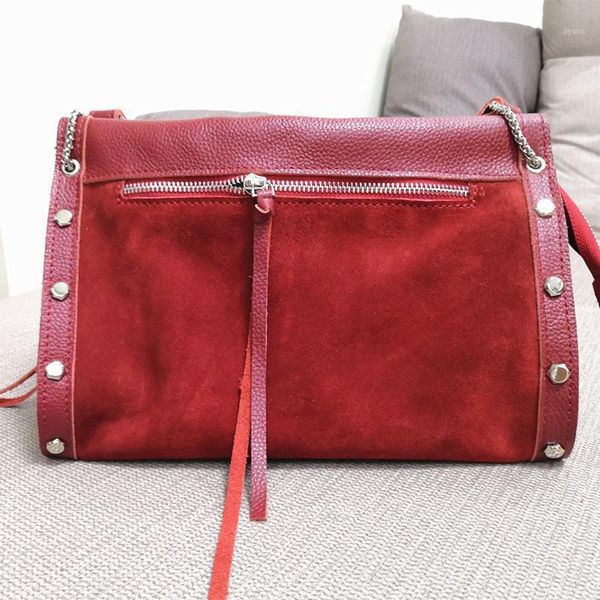 

evening bags rivet decoration women's shoulder bag tassel