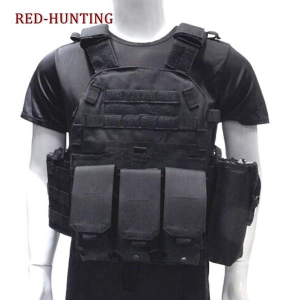 

hunting jackets sale multicam military tactical vest body molle cs outdoor men's camouflage waistcoat, Camo;black
