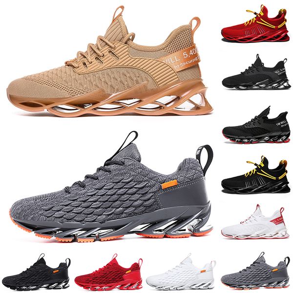 Atacado Homens não-marca Mulheres Running Shoes Running Blade Slip em preto branco All Red Grey Terracotta Warriors Mens treinadores de ginástica esportores ao ar livre