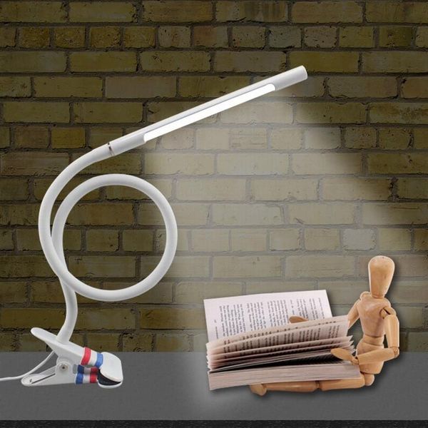 

book lights 360 degree led clip lamp touch sensor eye protection students usb table lamps with folding children's reading