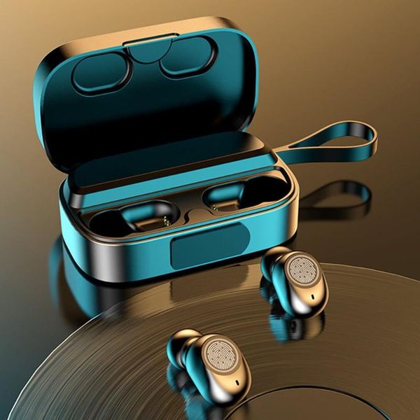 

3500mah wireless earphones with mic sport waterproof headphones touch control headsets earbuds cell phone