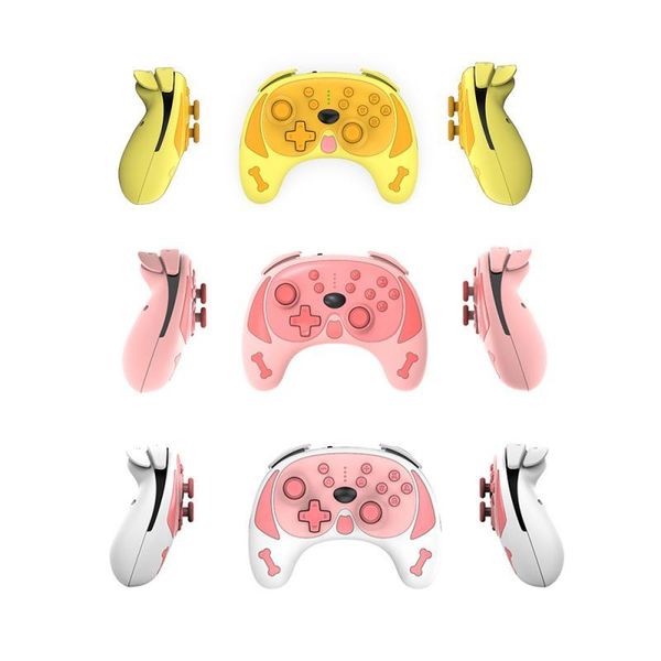 

dog shaped wireless controller gamepad for switch pro puggie with wake-up function game controllers & joysticks