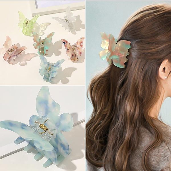

hair clips butterfly clip super fairy geometric acrylic acetate hairpins girls women accessories barrettes