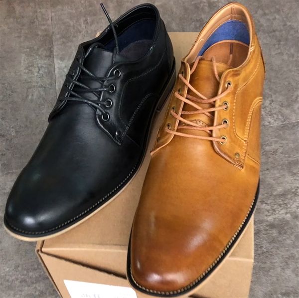 

designer oxford shoes black calfskin derby dress shoe formal wedding low heel lace-up business office trainers size 39-47 020