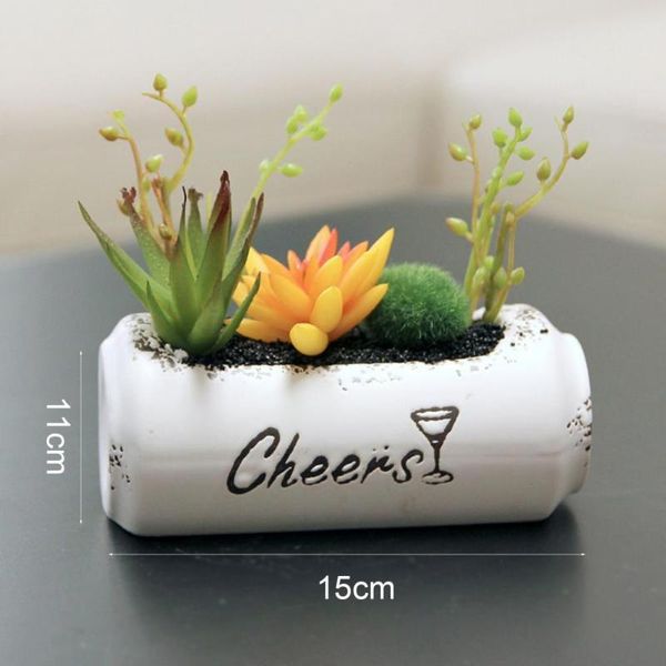 

decorative flowers & wreaths artificial succulents plants pvc mini fake plant landscape flower arrangement home decoration