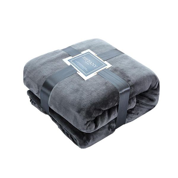 

blankets soft coral fleece blanket warm velvet flange fluff winter thick comforter cover breathable sheet bedspread