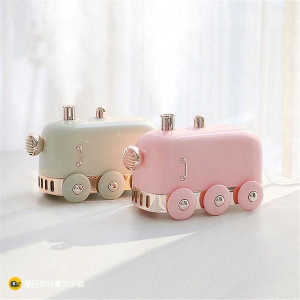 

cute train aroma diffuser humidifier creative christmas birthday gift usb mini deskmist maker 2 colors humidifiers