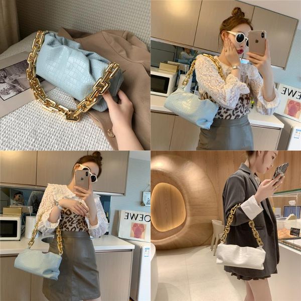 

stone pattern small pu leather armpit bags for women 2021 shoulder handbags female travel lady party bag thick chain totes