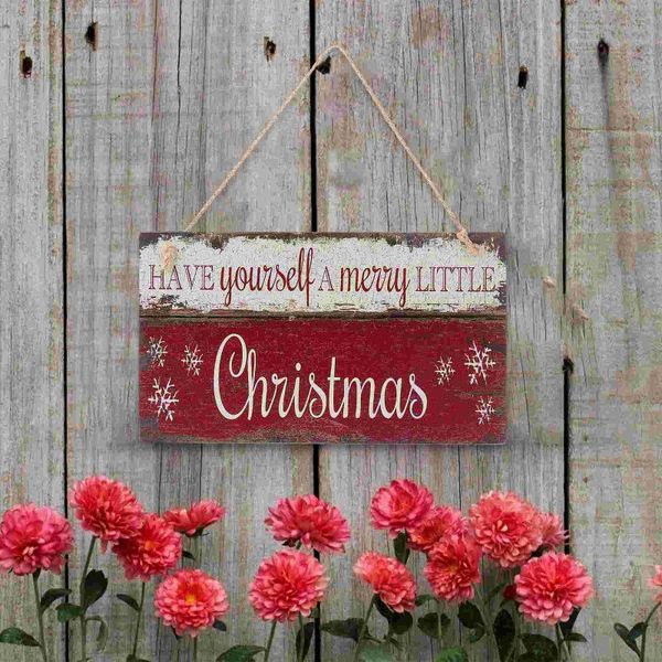 

wallpapers 1pc decorative door hanging pendant home board unique adornment (red)