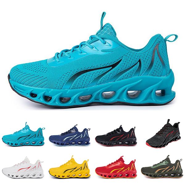 

men fashion shoes non-brand trainers running white black yellow red navy blue bred green mens sports sneakers #78447 s, White;red