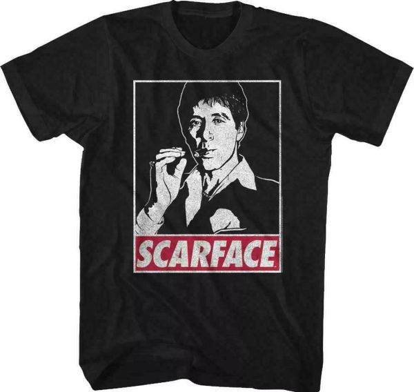 

Scarface Obey Tony T shirt Licensed Mafia Al Pacino Montana Movie Black, White;black